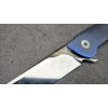СИНІЙ ПТАХ авторський складаний ніж ручної роботи Androshchuk Knives, сталь S125V, 65 HRC, купити замовити в Україні